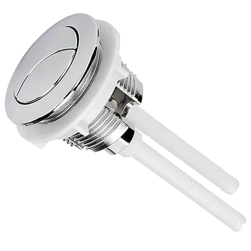 Dual Flush Push Button 38mm Toilet Flush Button Replacement Universal Round Head Toilet Flusher Buttons for Bathroom Water Tank Replacement Accessories