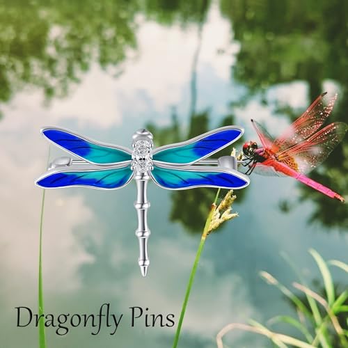 Image of Butterfly /Dragonfly /Penguin /Ghost Pin Butterfly Brooches Sterling Silver Butterfly Christmas Jewelry For Women Sister