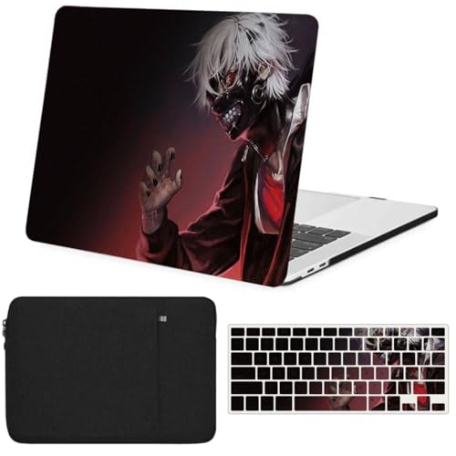 Funda MacBook Pro 16 para evitar arañazos con carcasa rígida anime y bolsa de transporte