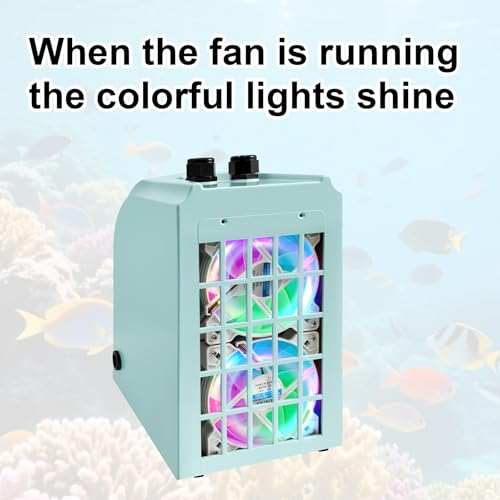 Image of MINI 79 Gallon Aquarium Chiller, Fish Tank Chiller,1 /3 HP Active Aqua Chiller for Axolotl, Aquarium Cooler with LED Display, Pipe, Water Pump
