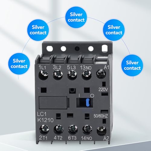 Contactor de Prata de Silver Points de Alta Sensibilidade 12a 1No K Contator de Energia do Tipo Com