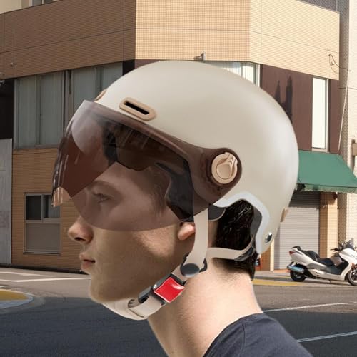 Casco de scooter reflectante con gafas para ciclismo urbano 5