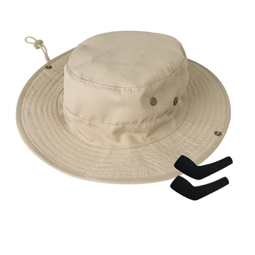 Image of Sun Hats for Men Women Boonie Hat Foldable Fishing Hat UPF 50+ Bucket Hat for Fishing Hiking Garden Safari Beach