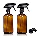 Produktbild Romote Sprühflasche Glas BPA frei Bernstein Glas Spray Flasche 500 ml Pumpe/wiederverwendbar/umweltfreundlich/Küche, Bio Beauty/Reinigung produkte 2PCS