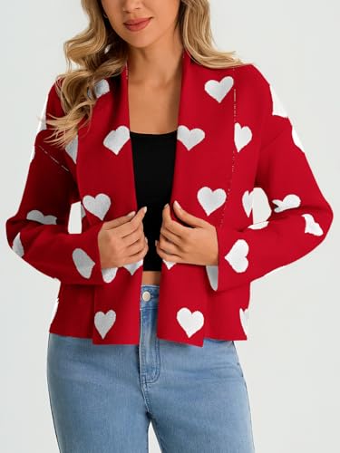 Image of Saodimallsu Womens Cropped Cardigan Open Front Shawl 2026 Fall Trendy Long Sleeve Sweater Jacket