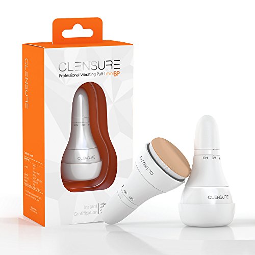 Clensure miniBP – Micro Vibrating Facial Makeup Blender Puff. Makeup Base, Foundation, BB/CC Cream, Powder Base, and Sunscreen Applicator & Device.