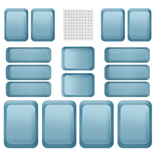Plastic Drawer Organizer Set, 16Pcs Multi-Size Desk Drawer Organizer Trays, Stackable Makeup Drawer Organizer And Storage For Jewelries And Gadgets, Vanity, Dresser, Bathroom Office Kitchen Utensils #TOP26
