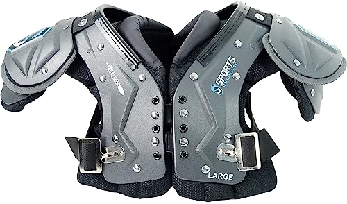 image for Sports Unlimited Xcalibur Youth Football Shoulder Pads, Black, Medium