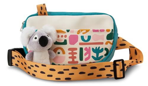 NICI Gürteltasche 20x11cm mit kleinem Kuscheltier Koala 10cm bunt - Bauchtasche, Brusttasche mit Kuscheltier für Jungen und Mädchen - Abnehmbarer Pluschspielzeug Weich und Flauschig