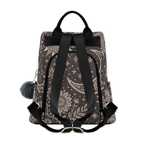 Image of ALAZA Mandala Sun The Moon Stars Backpack for Daily Shopping Travel