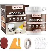Wood Filler, Wood Putty, 9.87 oz All Purpose White Wood Filler Putty and Wood Putty Filler Painta...