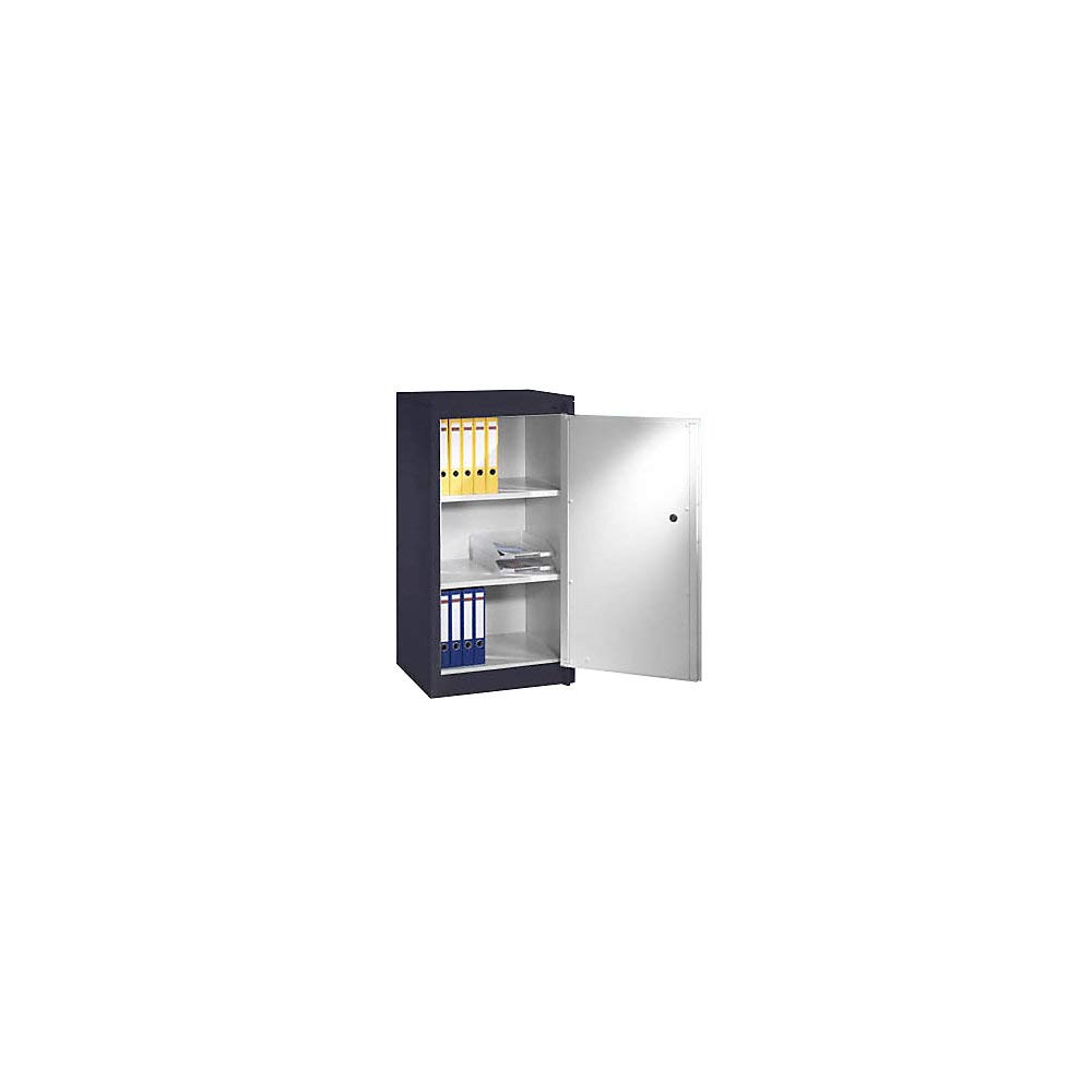 Certeo | Feuerschutzschrank Certos | Höhe 1226 mm | gemäß DIN 4102 | B 650 mm | schwarzgrau/lichtgrau
