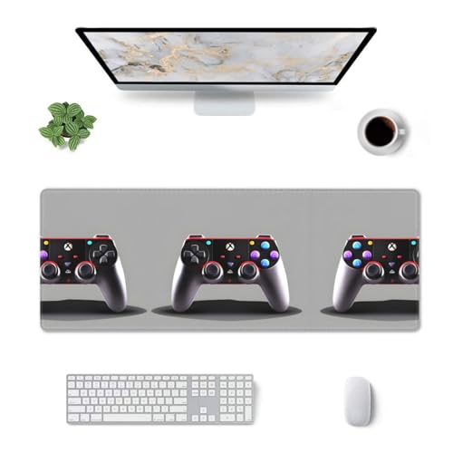 Tapis de souris extra large en caoutchouc 30,5 x 80 cm pour manette et clavier PC - 3