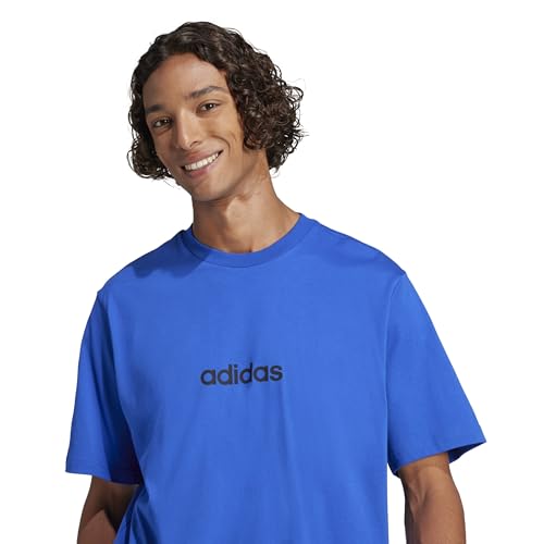 T-shirt Adidas Essentials Linear fini les hauts rêches optez pour le jersey - 4