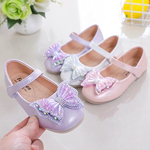 Shoes for Toddler Girls Flat Sandals Students Dance Performance Shoes Sequin Bow Princess Shoes Baby Mary Jane Shoes3