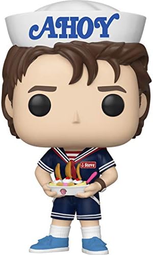 Funko Steve Harrington (Baskin Robins Exc) Pop TV Vinyl Figure & 1 Compatible Graphic Protector Bundle (41047 - B) | Pop Stranger Things