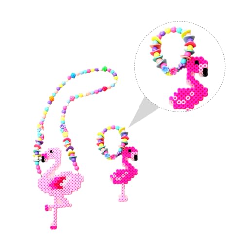 Vaguelly 2 Conjuntos brinquedo educativo de quebra-cabeça miçangas de fusível de pássaro colar brinq