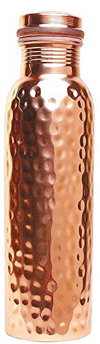 Aditya Shopping Pure Copper Handicrafted Pattern Bottle with Ayurvedic Benefits Yoga Bottle (Pack of 1)