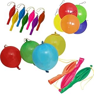 G4GADGET Heavy Duty 15 x Punch Balloons Assorted Colours Latex Celebration Perfect Party Bag Filler