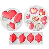 ❤ El color del molde de silicona Love Heart es blanco. Puedes hacer 14 fondants, caramelos, chocolates o gomitas a la vez. Es adecuado para hacer chocolate, dulces, gelatina, caramelos blandos, decoración de pasteles, cubitos de hielo, caramelos duros, jabón, etc. Fácil de limpiar, apto para panaderías caseras o profesionales.