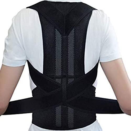 QFL Orthopedic Back Brace Posture Corrector For Women and Men â€“ Back Support Braces With Posture Corrector For Back Pain Relief â€“ Adjustable Back Brace for Upper and Lower Back Pain â€“ Neoprene Fabric â€“ Comfortable & Easy to Wear (Large)