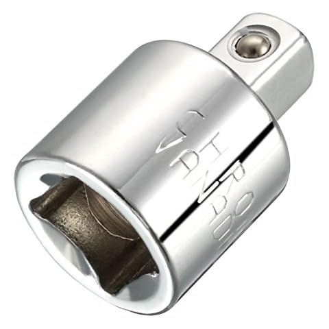 sourcingmap 3/8 Inch Drive (F) x 1/4 Inch (M) Socket Reducer, Female to Male, Cr-V Cover