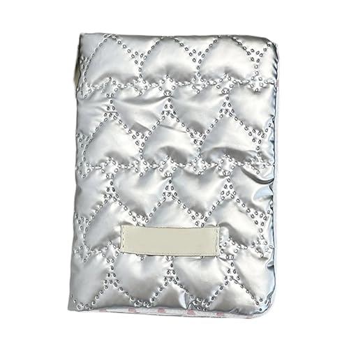 TEMOOUES 韓国の弓 パスポートホルダー 旅行書類ケース 女性と女の子向け ポータブルチケットとカード収納 Orgaznier スタイリッシュなパスポートケース