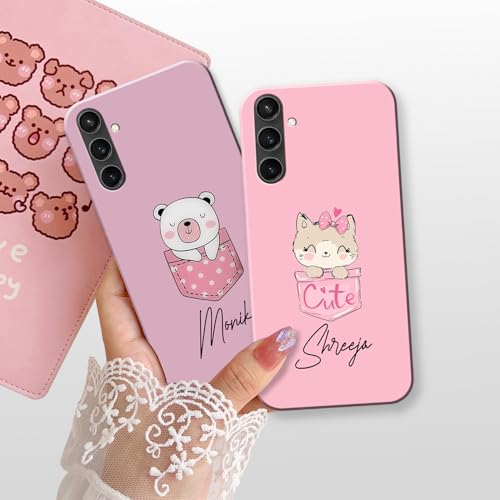 Image of COLORflow Back Cover Compatible with Samsung Galaxy S23 FE 5G | Cute Pocket Cartoons Color Customized Back Cover Compatible with Samsung Galaxy S23 FE 5G