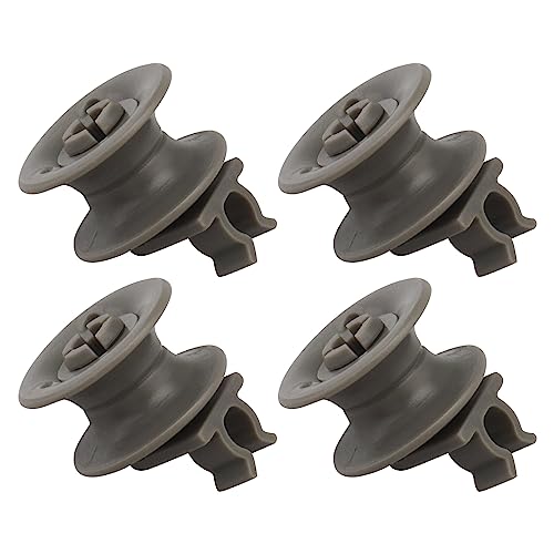 Be In Your Mind 4 ruedas de rodillo superior para escurridor de platos 4581DD3002A compatibles con LG LDF6920BB LDF6920ST piezas de repuesto de plástico para estante de lavavajillas