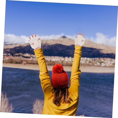 Adorable Women Warm Gloves Winter Knitted Gloves Boys and Girls Fingerless Style4