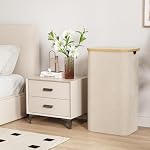 Lifewit 100L Laundry Basket with Lid, Clothes Hampers for Laundry with Bamboo Handles and 1 Removable Bag, Large Foldable Laundry Hamper for Bedroom, Bathroom, Dorm, Laundry Room, Beige - Image 3