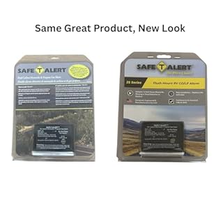 Safe T Alert 25 Series Mini Dual LP/CO Alarm - Propane and Carbon Monoxide Alarm - Surface Mount, Black - 25-741-BL