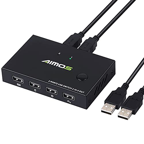 Buy USB Switch Selector MLEEDA 4 Port KM Switch 4 Computers Sharing 4 USB Devices,USB Peripheral