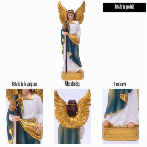 Statue archange Raphaël figurines catholiques art religieux chrétien pour maison et église - 5