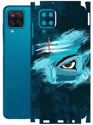 Image of AtOdds - Full Body Back Screen Guard Protector Film - Lamination Wrap Skin Sticker Compatible with Samsung Galaxy A12 | Scratchproof Matte Finish (Mahadev)