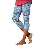 SYDUZAX Damenhose lockere Tasche, Patchwork, Freizeithose, elastische Taille schmal dehnbar vielseitig für Frühling Kurze Hose Hose Damen Jogginghose