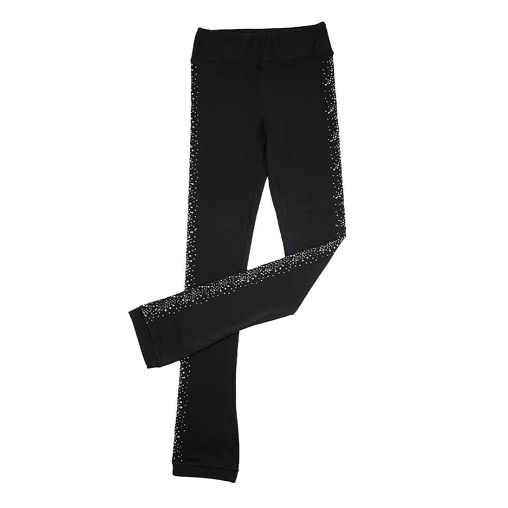 Leggings en Polaire cristalline, Coton à Cristaux Scintillants,