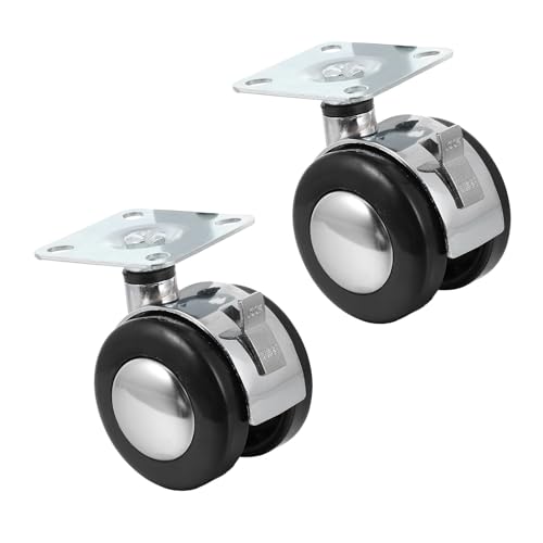 CAXUSD 2�C���`�����������u���[�L�t���Ƌ�p�L���X�^�[2�Z�b�g 360�x��]�����p�֎q�̎ԗ� �V���b�s���O�J�[�g��I�t�B�X�Ƌ�A�N�Z�T