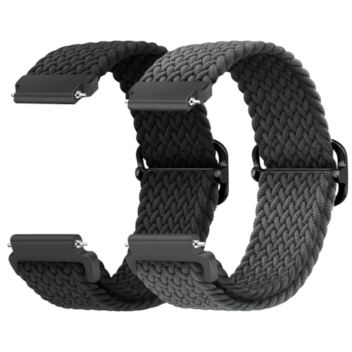 MaEiol 22mm Straps Nylon Braided for Xiaomi Watch S4/S4 Sport/Xiaomi Redmi Watch 5 Active/5 Lite/Amazfit Bip 6/Bip 5 /Amazfit Balance/GTR 4 /GTR 3 Pro
