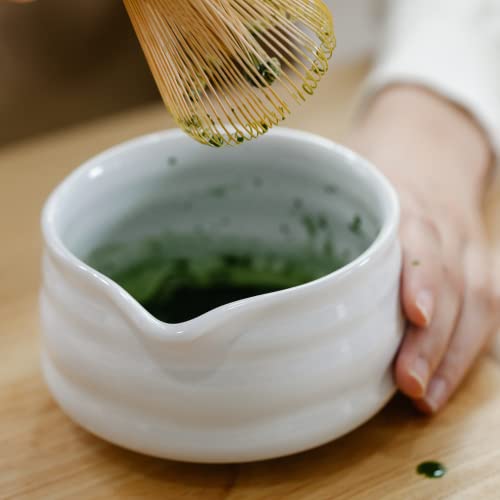 Marce Matcha Whisk Set- Matcha Bowl With Spout And Matcha Whisk- Matcha Set- Matcha Bowl (Matcha Cup), Matcha Scoop, Matcha Sifter, Matcha Whisk Holder, Bamboo Whisk For Matcha Tea- Perfect Matcha Kit #TOP5