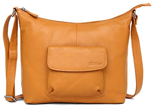 Image of WildHorn Nylon Shoulder Sling Bag for Women | Lightweight Crossbody Travel Bag with Multiple Zipper Pockets | Everyday Casual Handbag with Adjustable Strap (30 x 28 x 10 cm)