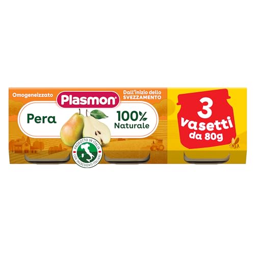 Plasmon Omogeneizzato Pera, 3 x 80g
