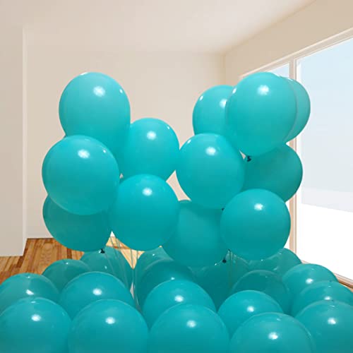 Image of 300 Pack Turquoise Teal Balloons 12 inch Turquoise Latex Balloon Bulk for Various Party Events Decorations