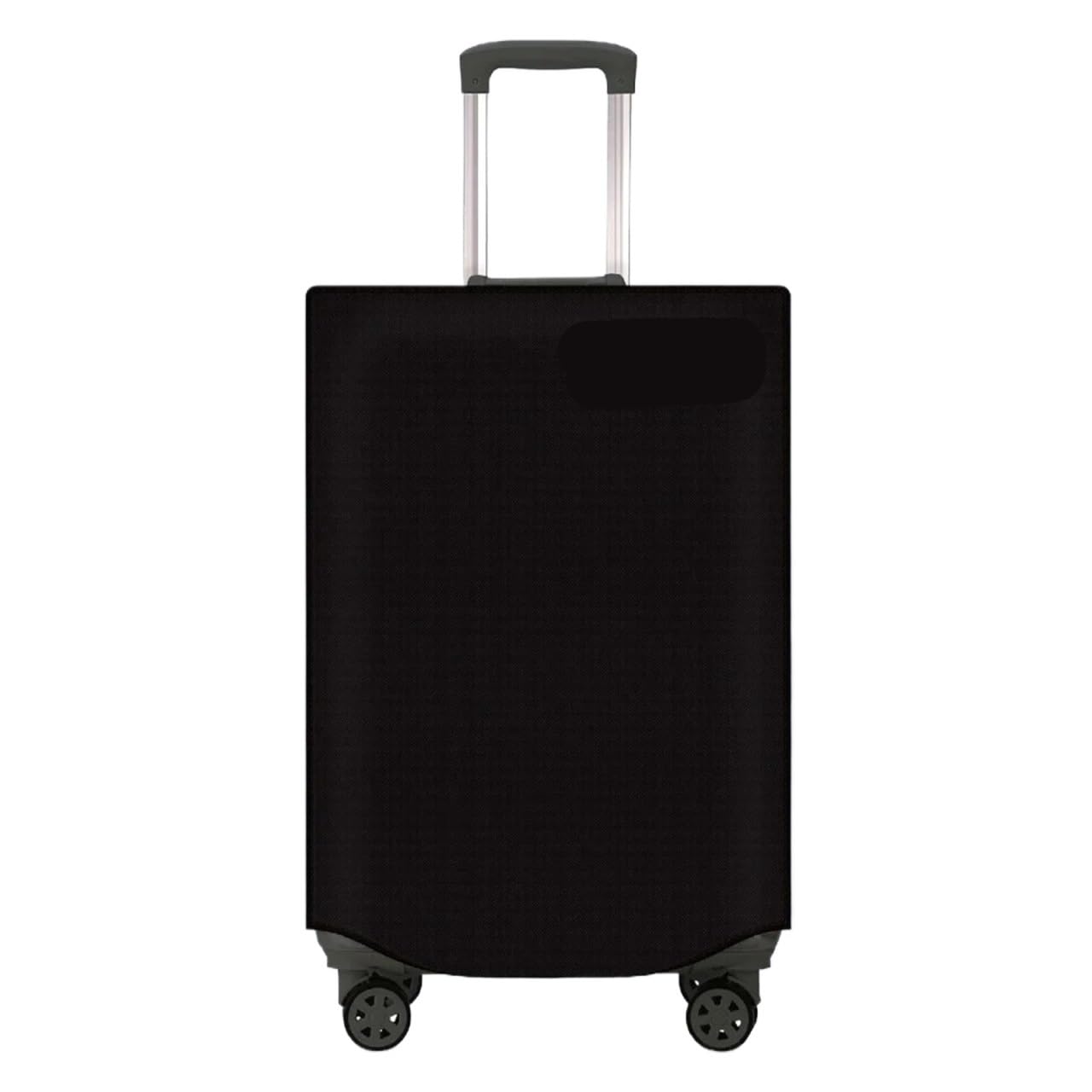 2 pezzi di copertura for bagagli da viaggio for valigia, riutilizzabile, antipolvere, impermeabile, antigraffio, protettiva for in tessuto non Per Viaggi(Black,22inch)