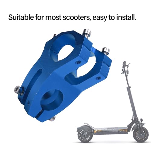 Tallo de aleación de aluminio de 23,5 mm de diámetro, vástago universal para SmartGyro, KuKirin, diseñado para adaptarse a múltiples scooters (negro)