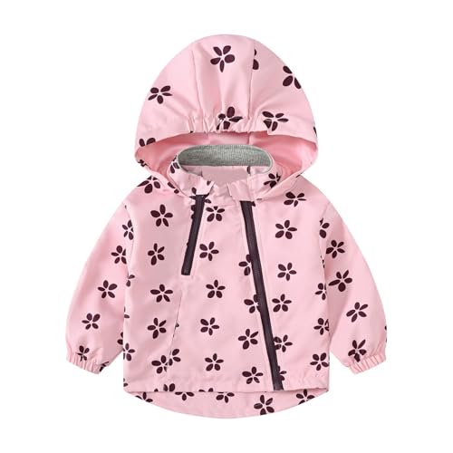 Manteau à capuche imprimé coupe-vent en plein air pour les récréations des garçons et filles