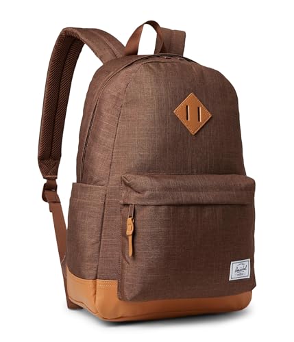 Image of Herschel Supply Co. Unisex, Herschel Heritage Backpack, Potting Soil Crosshatch /Natural, One Size