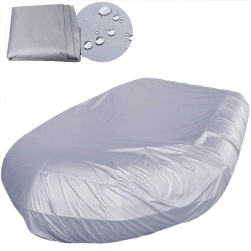 Schlauchboot Bootabdeckplane, Wasserdicht Staubdicht UV-Beständig Boot, Bootsabdeckung Schützen sie Ihr Schiff, 210D Oxford Stoff