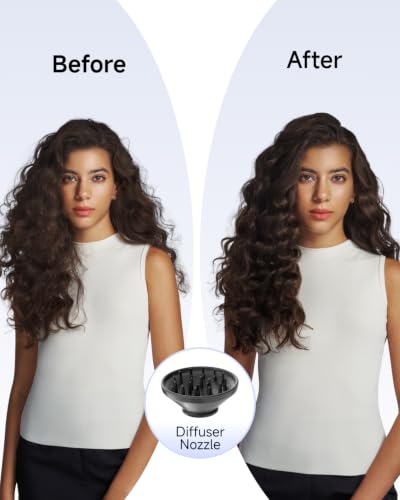 Image of Laifen Swift Special Hair Dryer, High Speed 200M Ionic Blow Dryer with 110, 000 RPM Brushless Motor for Fast Drying, Low Noise, Hairdryer with Magnetic Nozzles, HD501