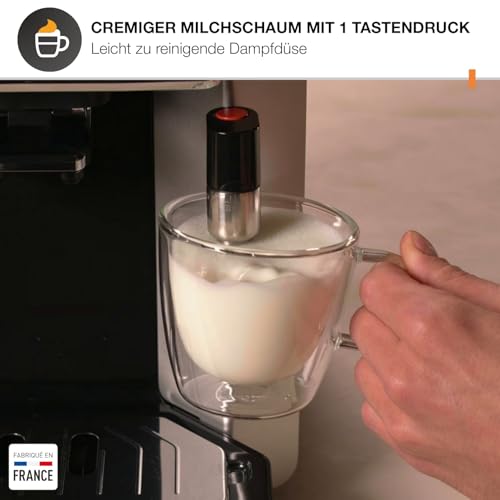 Krups Sensation Kaffeevollautomat mit Milchschaumdüse, Kaffeemaschine für Espresso, Cappuccino &...